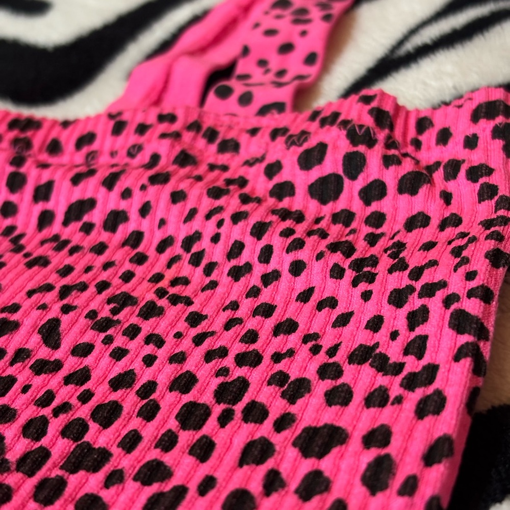 Hot Pink Spandex Crop Top